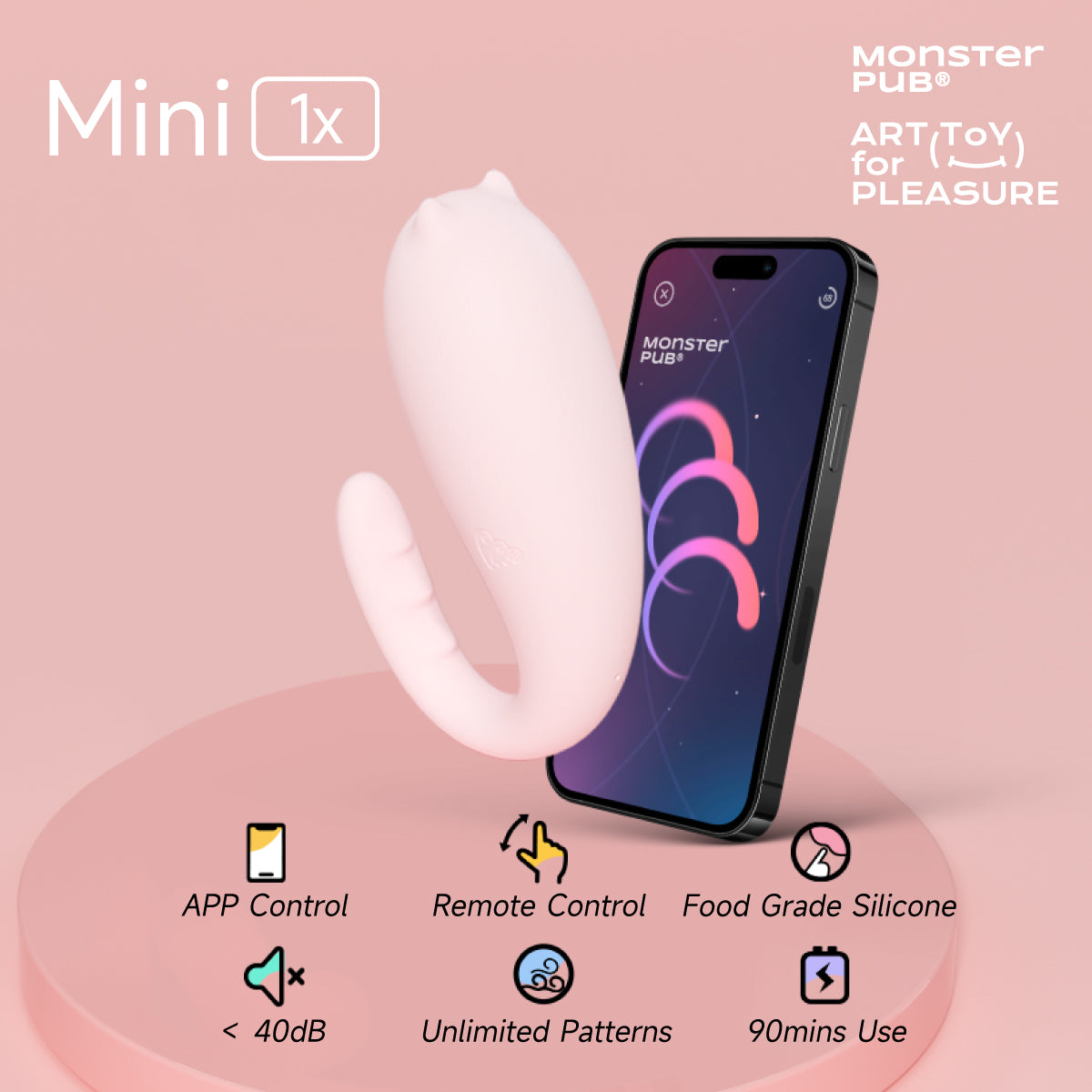 Monster Pub 1X Long Distance Bluetooth Vibrator Best Womens Vibrator loveinlike Monster Pub 1X Long Distance Bluetooth Vibrator Best Womens Vibrator loveinlike