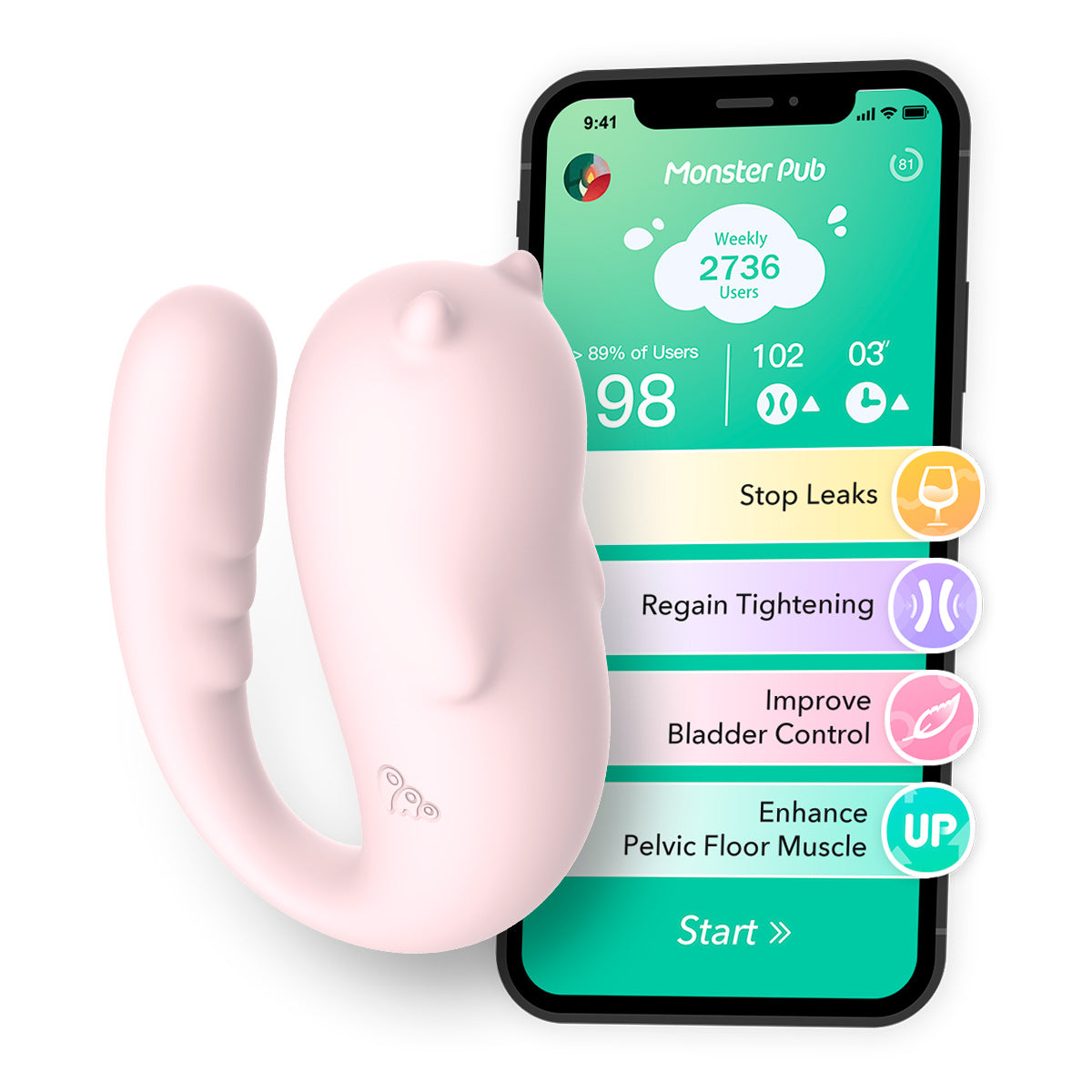 Monster Pub Kegel Vibrator APP Smart Remote Control Bluetooth Wireless Vibrators For Health