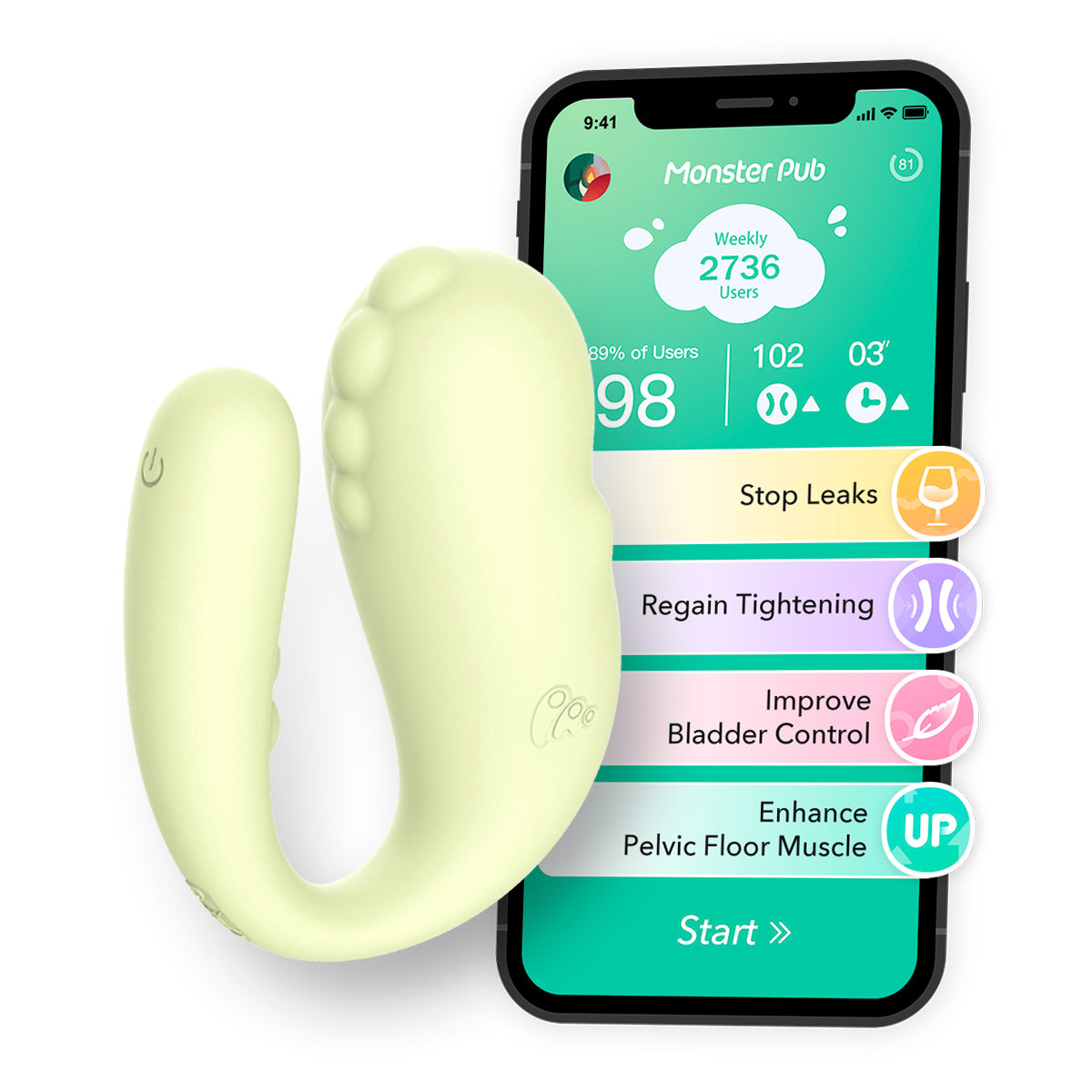 Monster Pub Kegel Vibrator APP Smart Remote Control Bluetooth Wireless Vibrators For Health