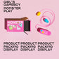 Monster Pub Play Dual Egg Vibrator Remote Control Portable Sex Toys with Tunable Vibrations for Couples Play