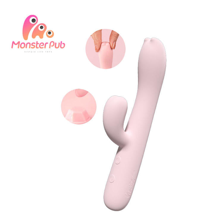 Monster Pub Bang CG Spot Vagina Pussy Rabbit Sex Vibrator Powerful Massage Dual Head For Women