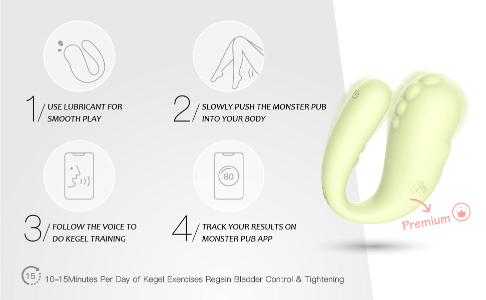 Monster Pub Kegel Vibrator APP Smart Remote Control Bluetooth Wireless Vibrators For Health